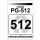 Premium Etiketten für Canon PG-512  - 62 st.