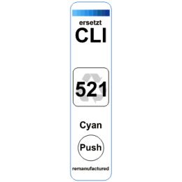 Premium Etiketten für Canon CLI-521C - 118 st.