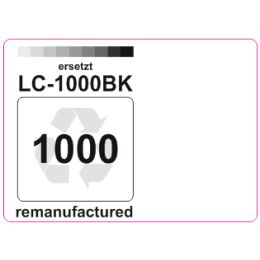 Premium Etiketten für Brother LC-1000BK - 29 st.