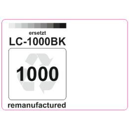 Premium Etiketten für Brother LC-1000BK - 29 st.