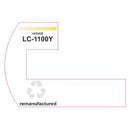 Premium Etiketten für Brother LC-1100Y - 25 st.