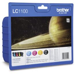 Brother Value Pack LC1100,  LC-1100 Multi Pack, 4...