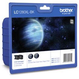 Brother Multipack schwarz LC-1280XLBK 2er Set Tintenpatronen