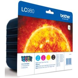 Brother Multipack LC980, LC-980 4 Tintenpatronen